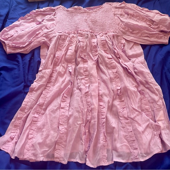 Lavender Ruffled Blouse - Picture 2 of 5